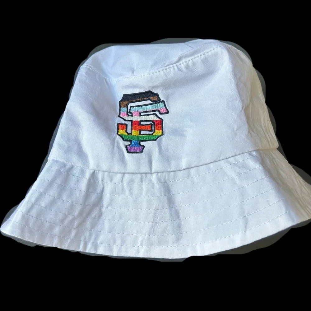SF Giants Pride Bucket Hat with Embroidered Logo